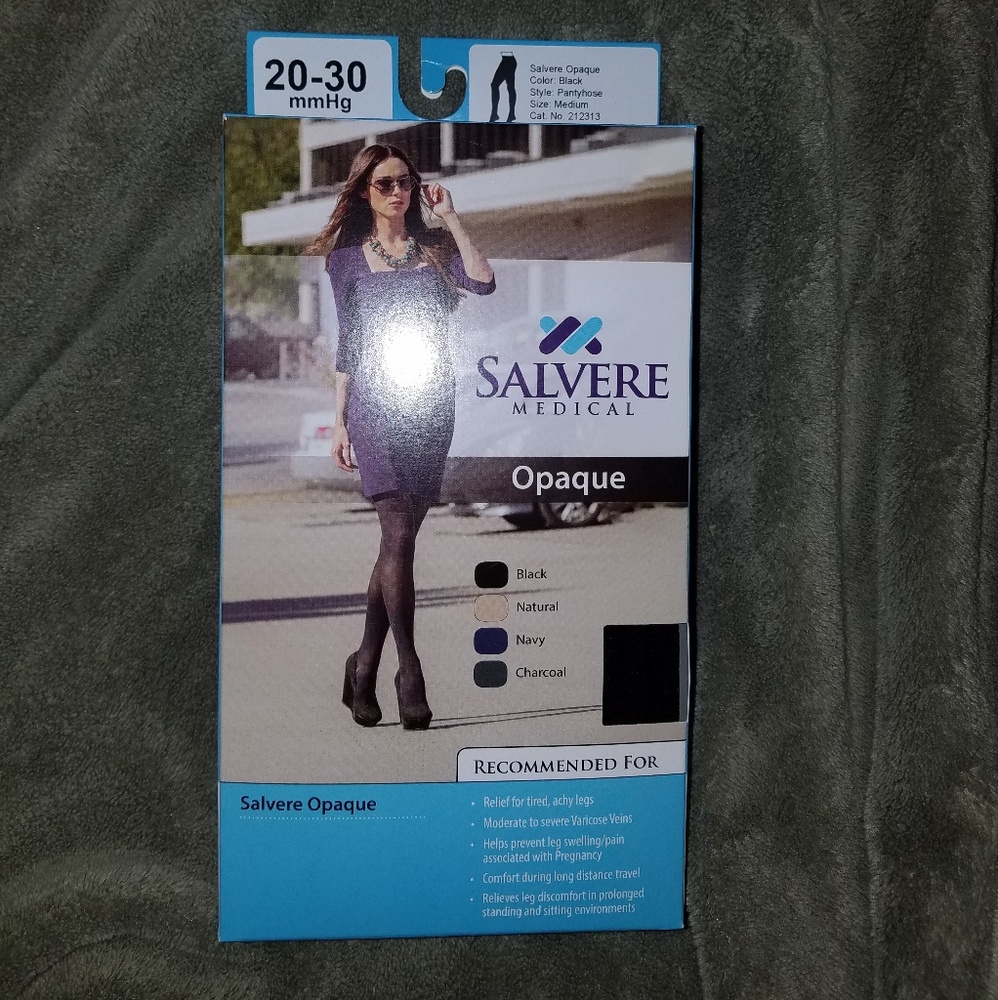 1 pr opaque salvere pantyhose